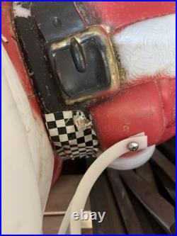 VTG General Foam Plastics Blow Mold Santa in Sleigh withReindeer @READ@ NO SHIP