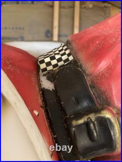 VTG General Foam Plastics Blow Mold Santa in Sleigh withReindeer @READ@ NO SHIP