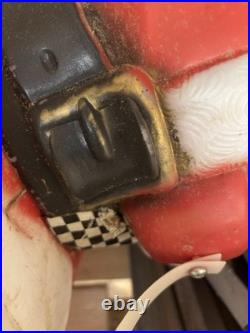 VTG General Foam Plastics Blow Mold Santa in Sleigh withReindeer @READ@ NO SHIP