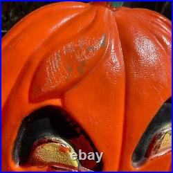 VTG Halloween Blow Mold Pumpkin Don Featherstone 31 Tall Scarecrow Goblin 1995