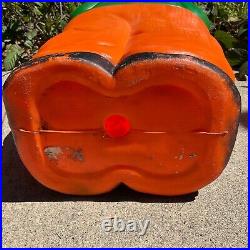 VTG Halloween Blow Mold Pumpkin Don Featherstone 31 Tall Scarecrow Goblin 1995