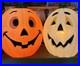 VTG Halloween Jack o Lantern (2) Light Up Blow Mold 80s 90s Pumpkin 24 Lot Of 2