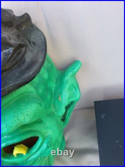 VTG Halloween Witch Yard Decoration Paper Magic Blow Mold WithLight 20 RARE