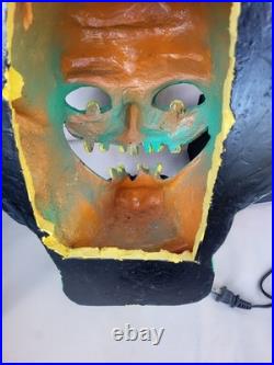 VTG Halloween Witch Yard Decoration Paper Magic Blow Mold WithLight 20 RARE