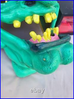 VTG Halloween Witch Yard Decoration Paper Magic Blow Mold WithLight 20 RARE