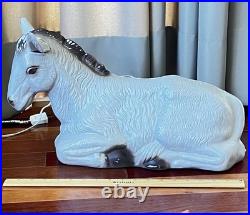 VTG Mule Donkey Blow Mold Christmas Nativity Yard Decor TPI Plastics Canada 1997