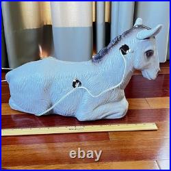 VTG Mule Donkey Blow Mold Christmas Nativity Yard Decor TPI Plastics Canada 1997