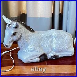 VTG Mule Donkey Blow Mold Christmas Nativity Yard Decor TPI Plastics Canada 1997