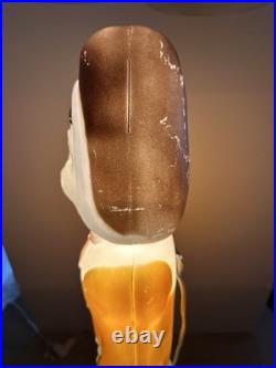 VTG Pilgrim Woman 32 Blow Mold Don Featherstone Thanksgiving Fall Union Prd