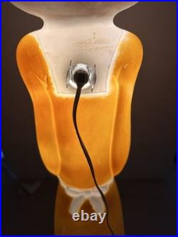 VTG Pilgrim Woman 32 Blow Mold Don Featherstone Thanksgiving Fall Union Prd