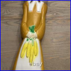 VTG Pilgrim Woman 32 Blow Mold Don Featherstone Thanksgiving Fall Union Prd