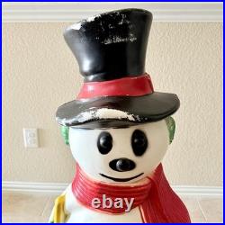 VTG RARE 40 Large Snowman Christmas Blow Mold by Drainage Industries
