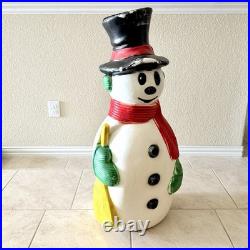 VTG RARE 40 Large Snowman Christmas Blow Mold by Drainage Industries