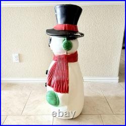VTG RARE 40 Large Snowman Christmas Blow Mold by Drainage Industries
