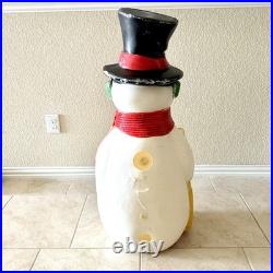 VTG RARE 40 Large Snowman Christmas Blow Mold by Drainage Industries