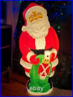 VTG Santa Blow Mold 38 1997 Grand Venture Toy Soldier Sack Bag Christmas yard D VTG Santa Blow Mold 38 1997 Grand Venture Toy Soldier Sack Bag Christmas yard D