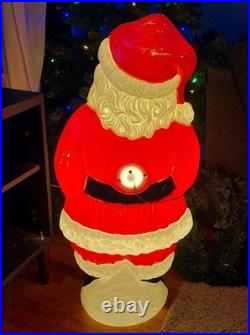 VTG Santa Blow Mold 38 1997 Grand Venture Toy Soldier Sack Bag Christmas yard D VTG Santa Blow Mold 38 1997 Grand Venture Toy Soldier Sack Bag Christmas yard D