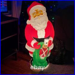 VTG Santa Blow Mold 38 1997 Grand Venture Toy Soldier Sack Bag Christmas yard D VTG Santa Blow Mold 38 1997 Grand Venture Toy Soldier Sack Bag Christmas yard D