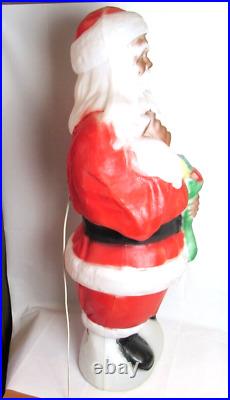 VTG Santa Claus outdoor Blow Mold 41 Lawn Decor Lighted