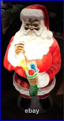 VTG Santa Claus outdoor Blow Mold 41 Lawn Decor Lighted