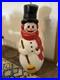 VTG Snowman Plastic Blow Mold General Foam Plastics 42 Lighted
