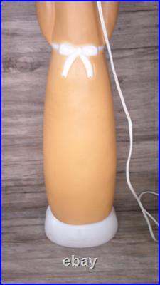 VTG. Thanksgiving Don Featherstone blow mold lady pilgrim figure lights up US