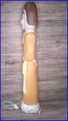 VTG. Thanksgiving Don Featherstone blow mold lady pilgrim figure lights up US