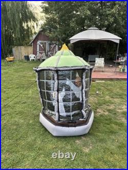 Very Rare Gemmy 6ft Halloween Inflatable Animated Rotaing Demon Tower Sound READ