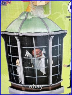 Very Rare Gemmy 6ft Halloween Inflatable Animated Rotaing Demon Tower Sound READ