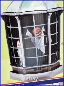 Very Rare Gemmy 6ft Halloween Inflatable Animated Rotaing Demon Tower Sound READ