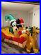 Very Rare Gemmy Christmas Inflatable 8 Foot Micky And Goofy Sled