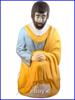 VintageEmpire Joseph Nativity Plastic Blow Mold 40 in XL Yard Lighted Christmas