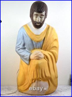 VintageEmpire Joseph Nativity Plastic Blow Mold 40 in XL Yard Lighted Christmas