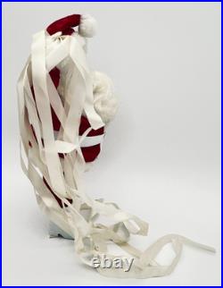 Vintage 15 Blow Mold Santa with Ribbons Empire Christmas Harold Gale 1960's