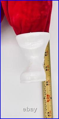 Vintage 15 Blow Mold Santa with Ribbons Empire Christmas Harold Gale 1960's