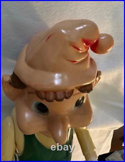 Vintage 1950s/1960s Union Products Elf Christmas Blow Mold 22 Tall