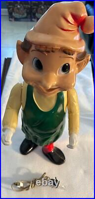 Vintage 1950s/1960s Union Products Elf Christmas Blow Mold 22 Tall