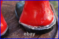 Vintage 1950s / 1960s Union Products Elf With Lantern Christmas Blow Mold 22 In Vintage 1950s / 1960s Union Products Elf With Lantern Christmas Blow Mold 22 In