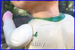 Vintage 1950s / 1960s Union Products Elf With Lantern Christmas Blow Mold 22 In Vintage 1950s / 1960s Union Products Elf With Lantern Christmas Blow Mold 22 In