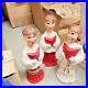 Vintage 1960’s BECO 21 Christmas Two Boys & Girl Choir Carolers Blow Molds LTS
