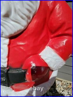 Vintage 1960s Huge 5ft Beco Santa Claus Blow Mold Lights Up Christmas 60