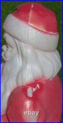 Vintage 1968 Empire Blow-Mold 46-inch Giant Santa, Christmas Light-up Lawn Santa