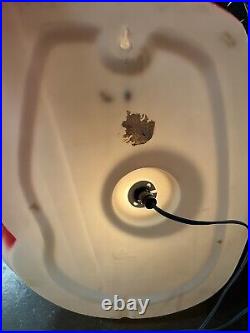 Vintage 1968 Empire Lighted Christmas Blow Mold Santa Head Face 17 USA WithCord