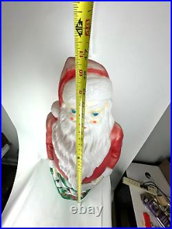 Vintage 1968 Empire Santa Claus Blow Mold 46 with Toy Sack Christmas Lighted