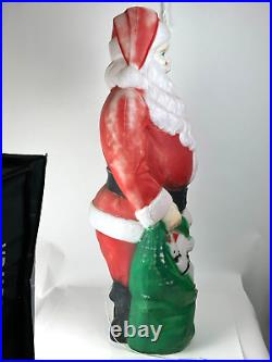 Vintage 1968 Empire Santa Claus Blow Mold 46 with Toy Sack Christmas Lighted