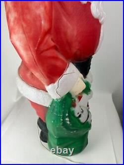 Vintage 1968 Empire Santa Claus Blow Mold 46 with Toy Sack Christmas Lighted