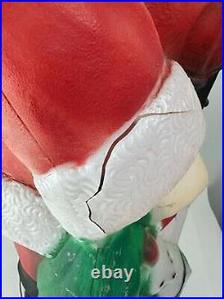 Vintage 1968 Empire Santa Claus Blow Mold 46 with Toy Sack Christmas Lighted