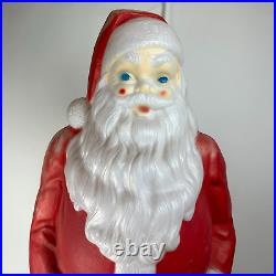 Vintage 1968 Empire Santa Claus Blow Mold 46 with Toy Sack Christmas Lighted