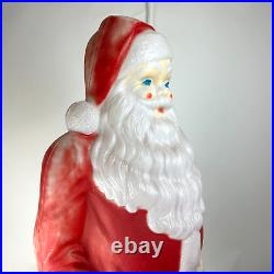 Vintage 1968 Empire Santa Claus Blow Mold 46 with Toy Sack Christmas Lighted