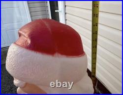 Vintage 1968 Empire Santa Claus Blow Mold 48 Green Toy Sack Christmas Lighted